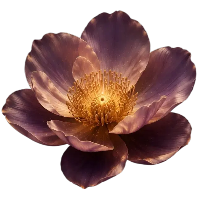 Decorative flower accent mid-left